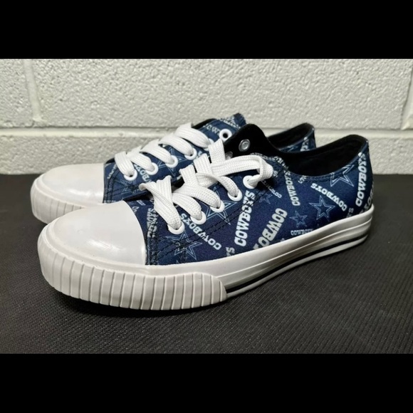 FOCO Shoes - FOCO Women’s Shoes - NFL Repeat Print Low Top Canvas - Dallas Cowboys - Size 6